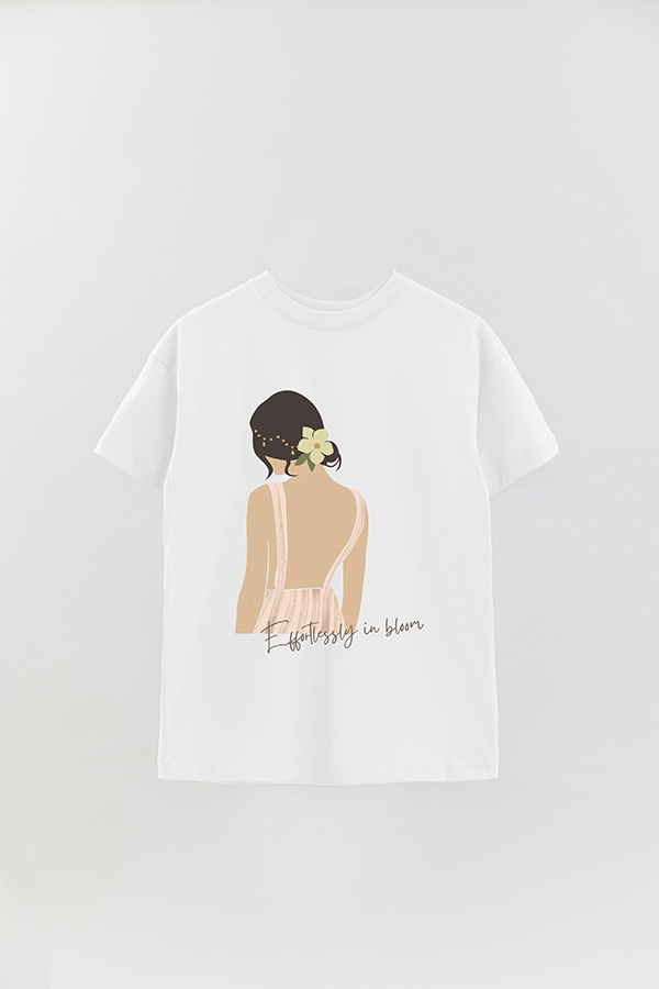 REMERA OVER ESTAMPADA EFFORTLESSLY IN BLOOM