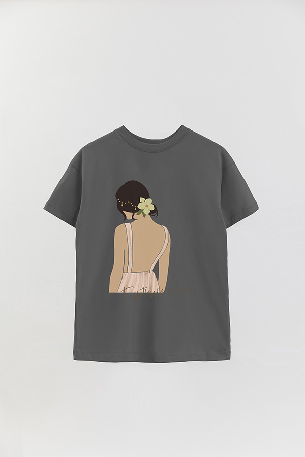 REMERA OVER ESTAMPADA EFFORTLESSLY IN BLOOM