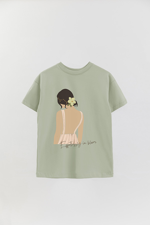 REMERA OVER ESTAMPADA EFFORTLESSLY IN BLOOM