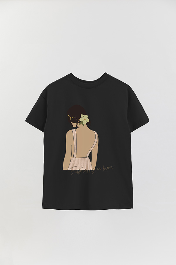 REMERA OVER ESTAMPADA EFFORTLESSLY IN BLOOM