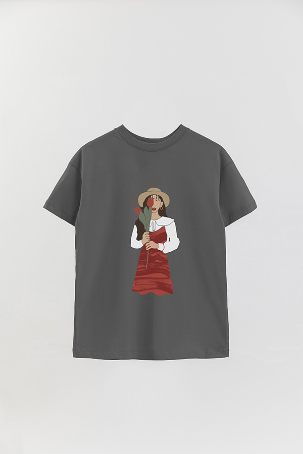 REMERA OVER ESTAMPADA BLOOM SLOWLY