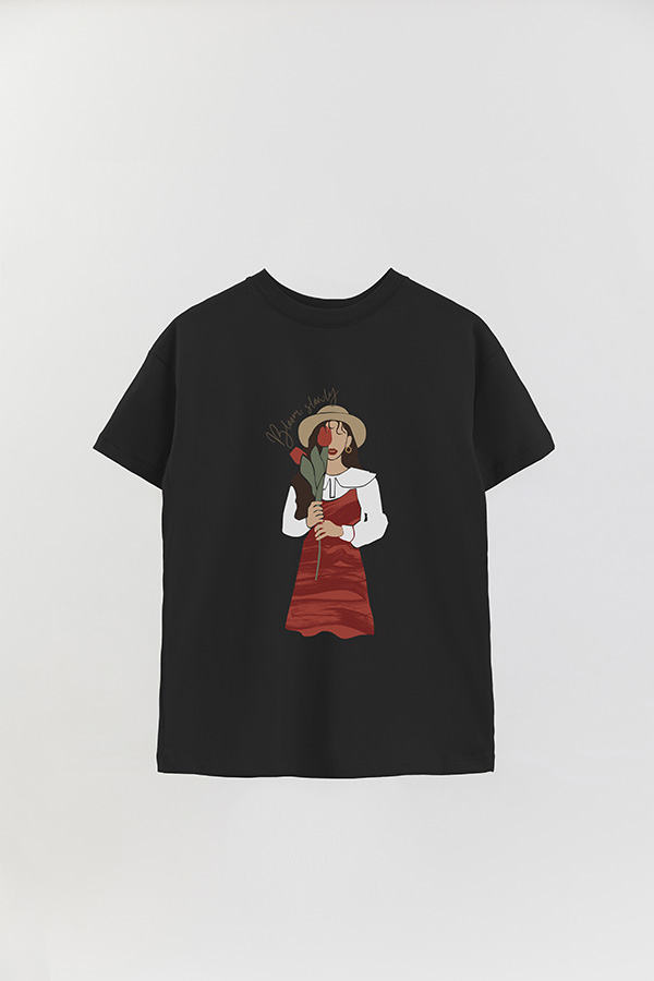 REMERA OVER ESTAMPADA BLOOM SLOWLY