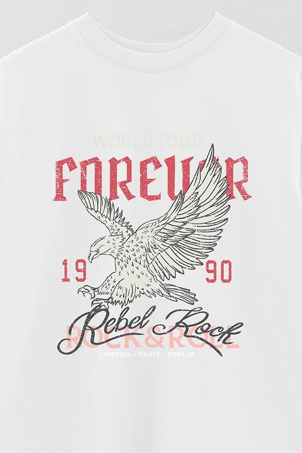 REMERA OVER ESTAMPADA WORLDTOUR FOREVER