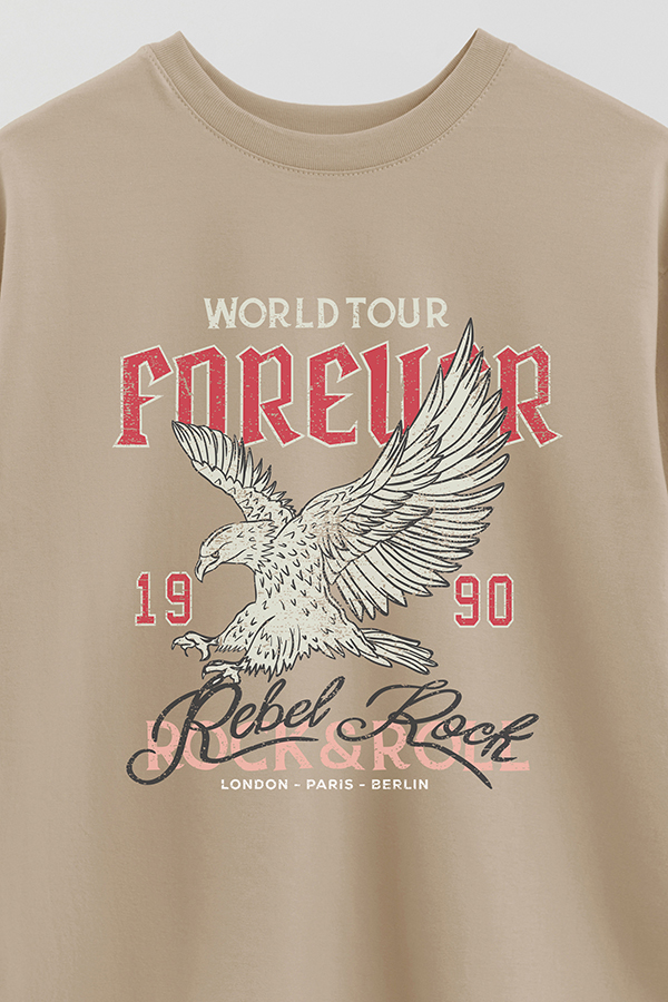 REMERA OVER ESTAMPADA WORLDTOUR FOREVER
