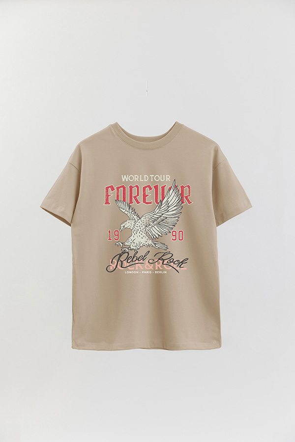 REMERA OVER ESTAMPADA WORLDTOUR FOREVER