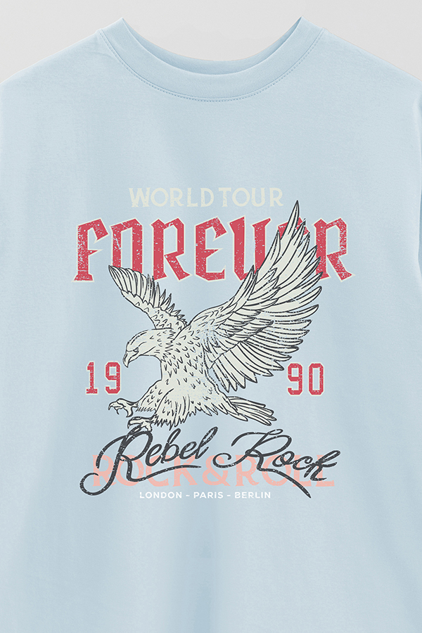 REMERA OVER ESTAMPADA WORLDTOUR FOREVER