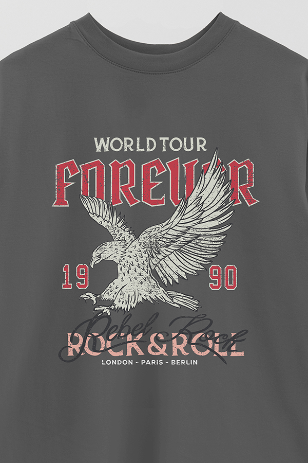 REMERA OVER ESTAMPADA WORLDTOUR FOREVER