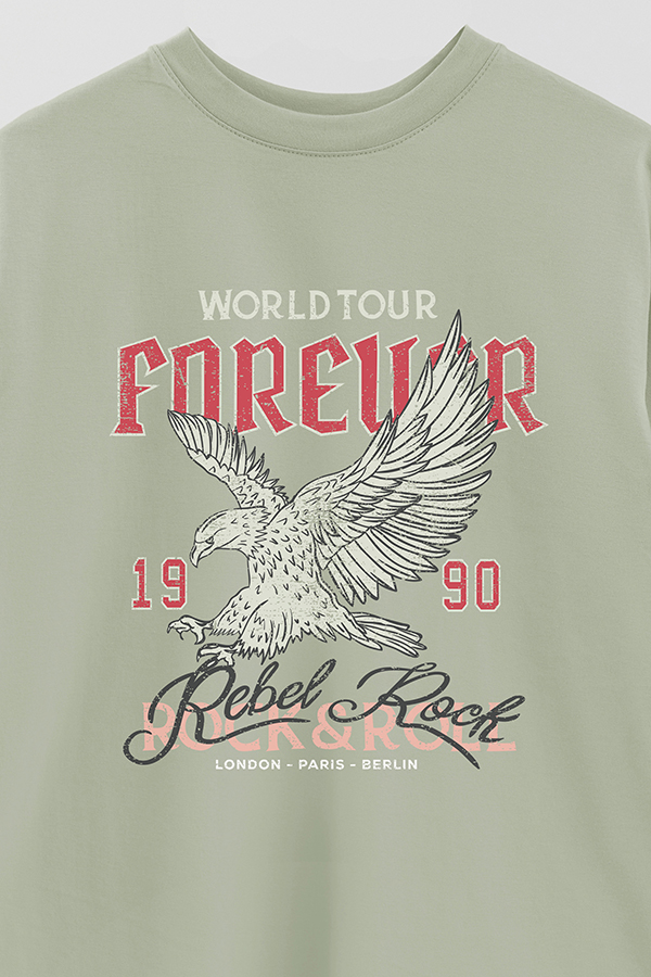 REMERA OVER ESTAMPADA WORLDTOUR FOREVER