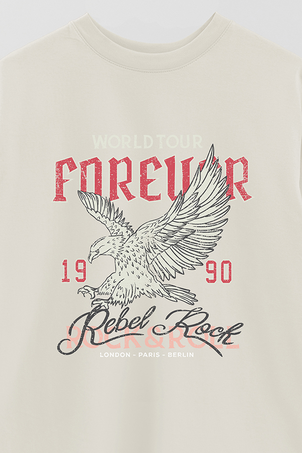 REMERA OVER ESTAMPADA WORLDTOUR FOREVER