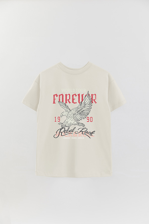 REMERA OVER ESTAMPADA WORLDTOUR FOREVER