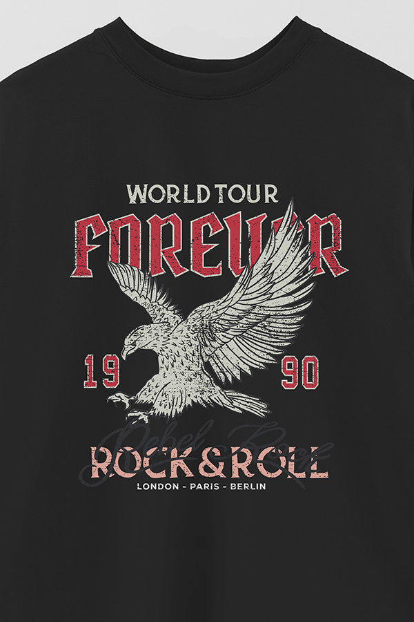 REMERA OVER ESTAMPADA WORLDTOUR FOREVER