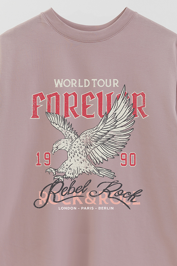 REMERA OVER ESTAMPADA WORLDTOUR FOREVER