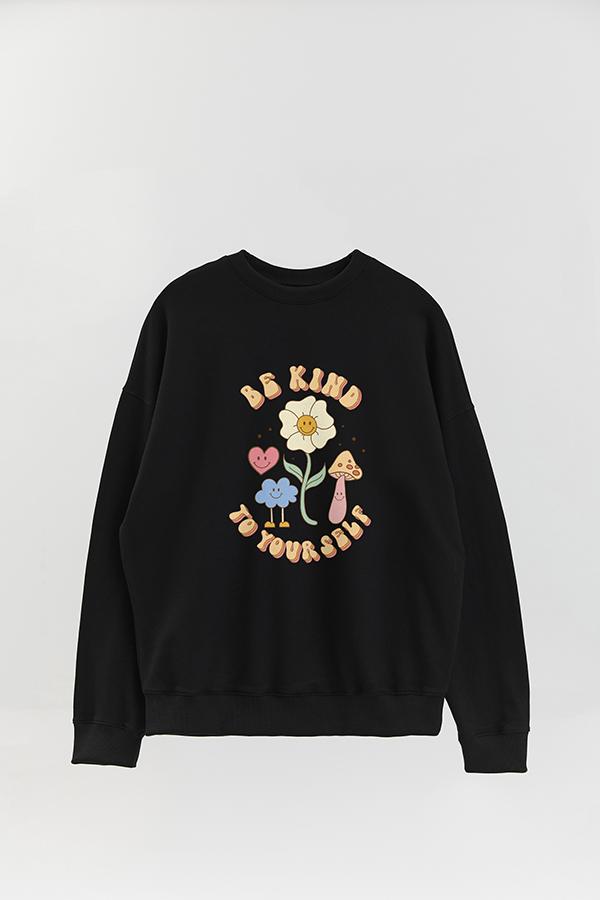 BUZO CREWNECK ESTAMPADO RTR BE KIND TO YOURSELF