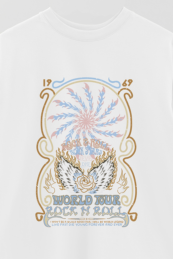 REMERA OVER ESTAMPADA WORLDTOUR
