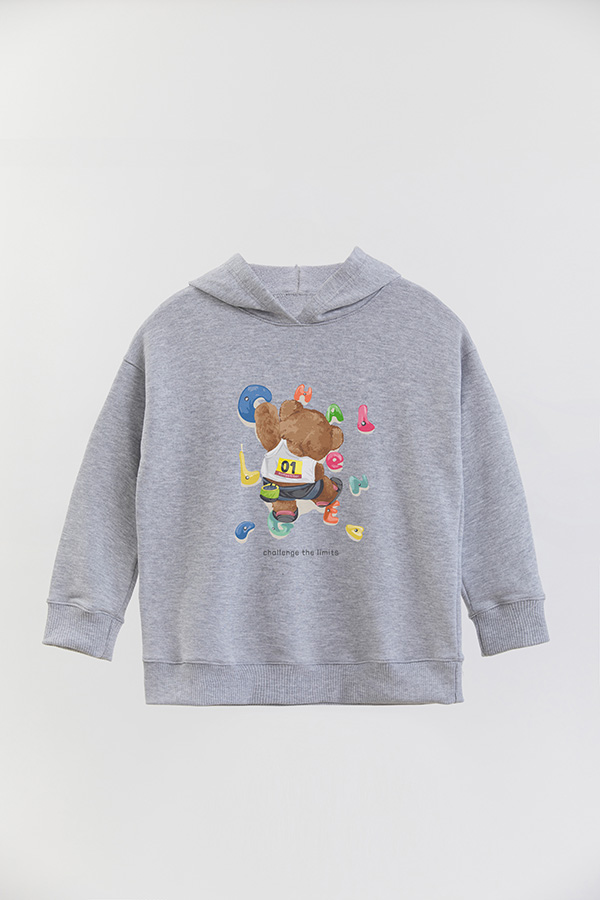 HOODIE RUSTICO KIDS TEDDY CHALLENGE THE LIMITS