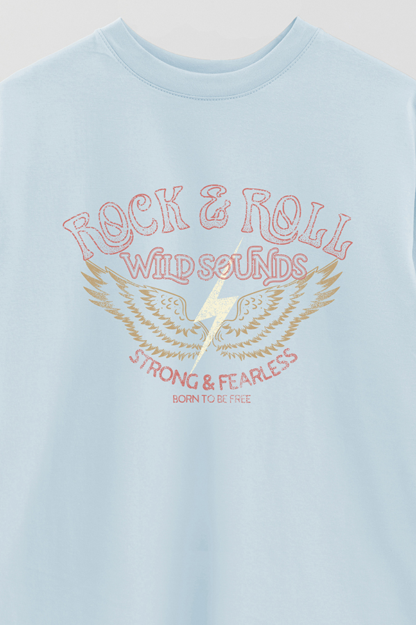 REMERA OVER ESTAMPADA WILD SOUNDS