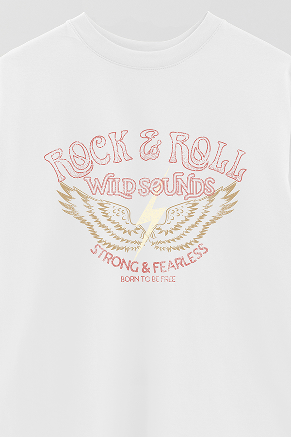 REMERA OVER ESTAMPADA WILD SOUNDS