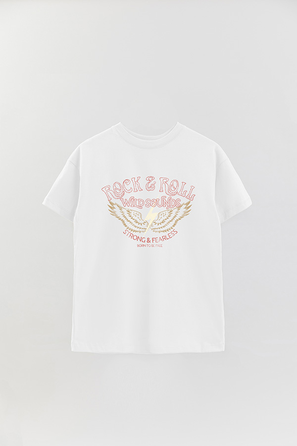 REMERA OVER ESTAMPADA WILD SOUNDS