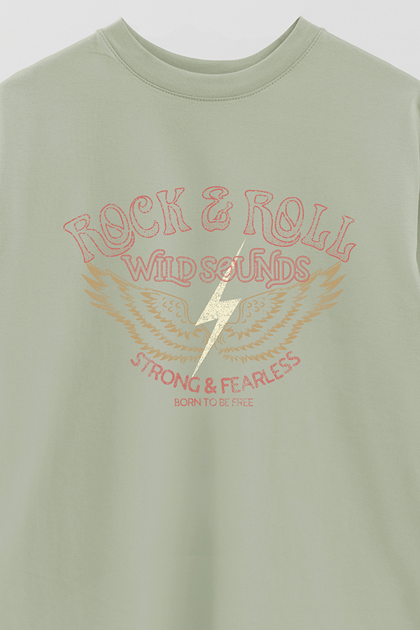 REMERA OVER ESTAMPADA WILD SOUNDS
