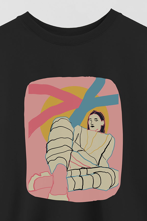 REMERA CROP ESTAMPADA ART 262