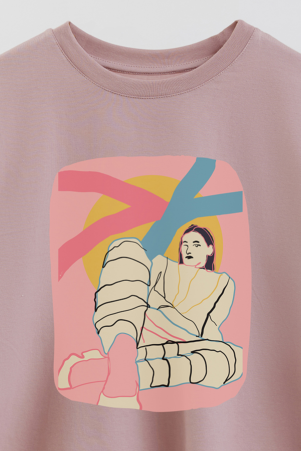 REMERA CROP ESTAMPADA ART 262