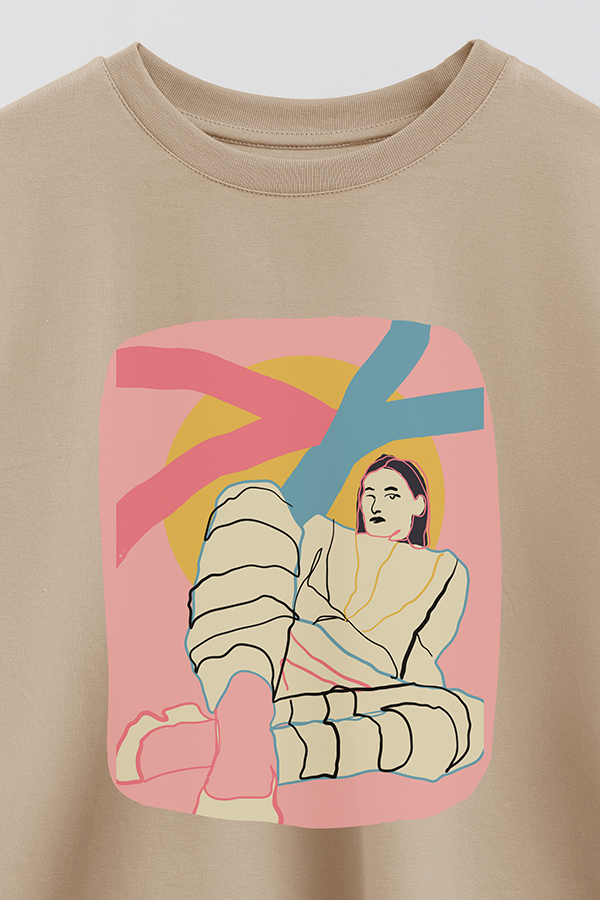 REMERA CROP ESTAMPADA ART 262