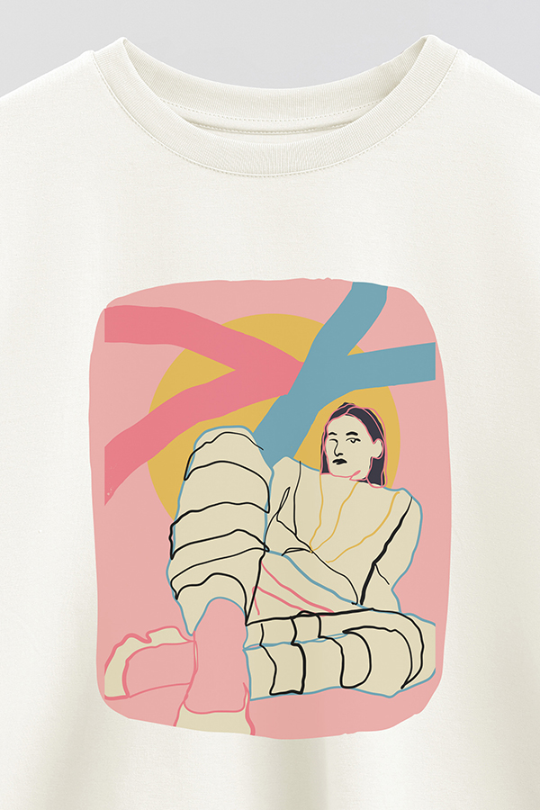 REMERA CROP ESTAMPADA ART 262