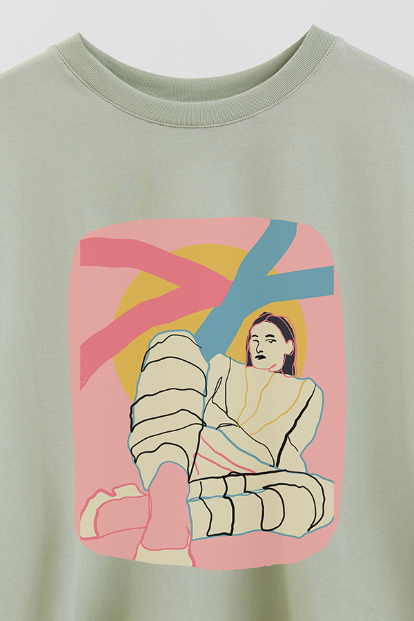 REMERA CROP ESTAMPADA ART 262