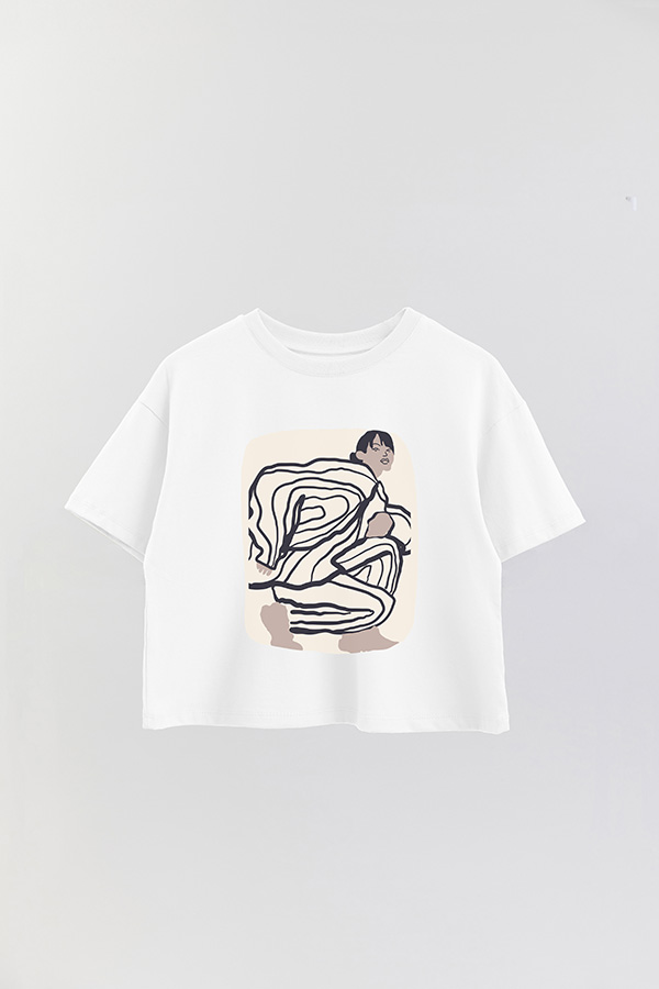 REMERA CROP ESTAMPADA ART 261