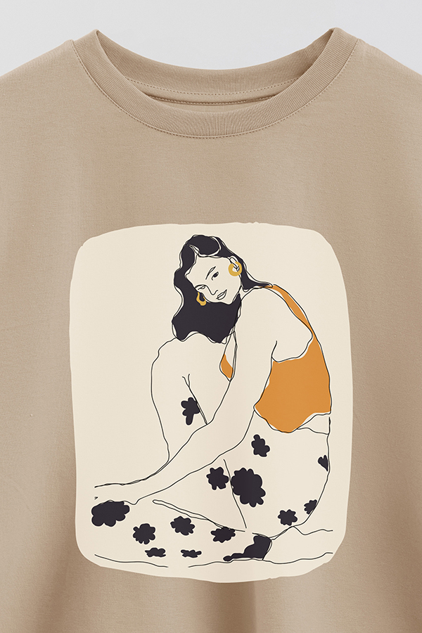 REMERA CROP ESTAMPADA ART 260