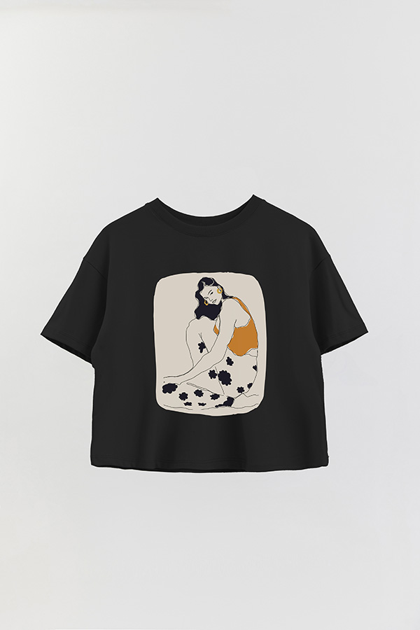 REMERA CROP ESTAMPADA ART 260