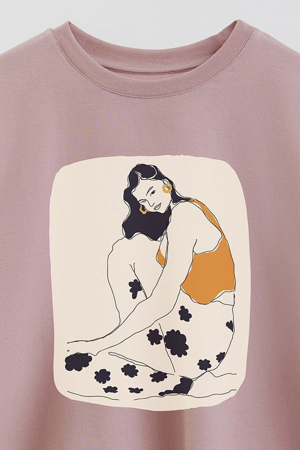 REMERA CROP ESTAMPADA ART 260
