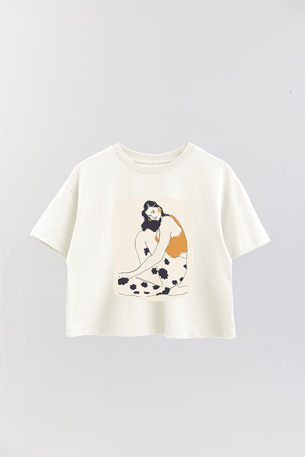 REMERA CROP ESTAMPADA ART 260