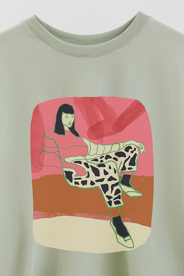 REMERA CROP ESTAMPADA ART 259