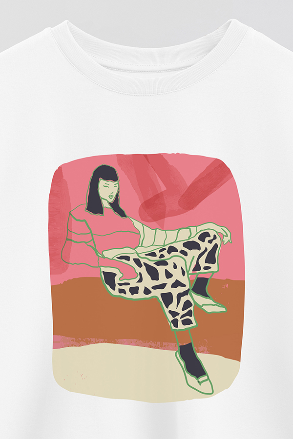 REMERA CROP ESTAMPADA ART 259