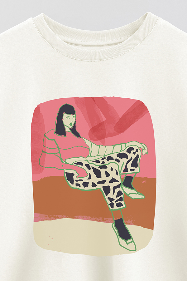 REMERA CROP ESTAMPADA ART 259