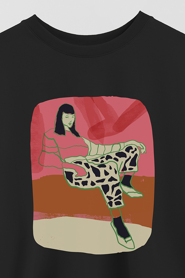 REMERA CROP ESTAMPADA ART 259