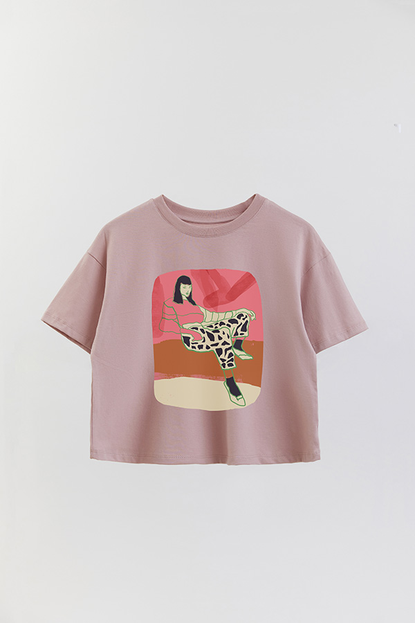 REMERA CROP ESTAMPADA ART 259