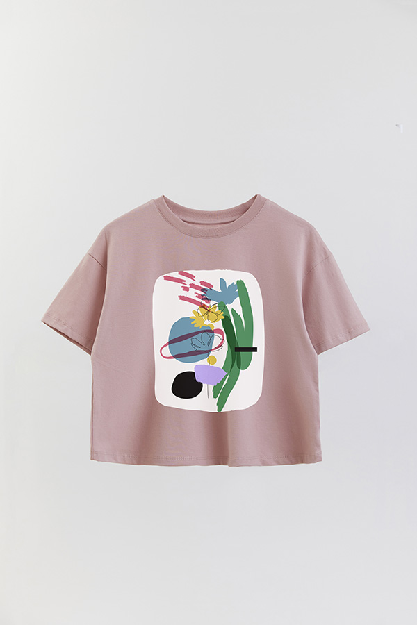 REMERA CROP ESTAMPADA ART 258