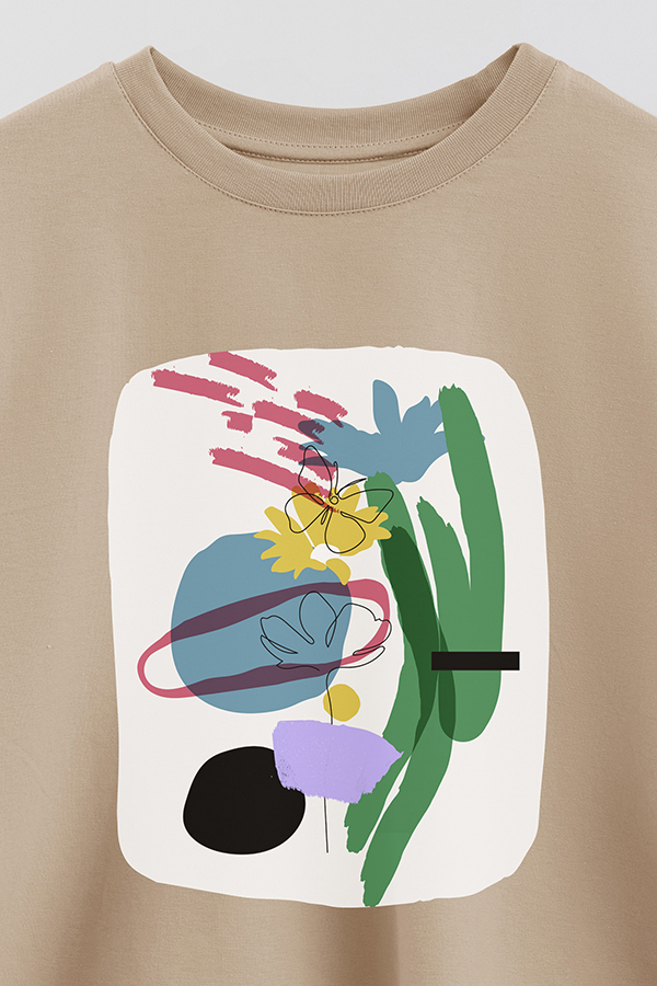 REMERA CROP ESTAMPADA ART 258