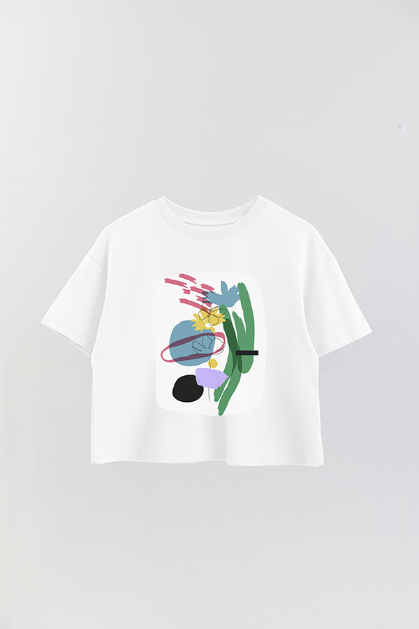 REMERA CROP ESTAMPADA ART 258