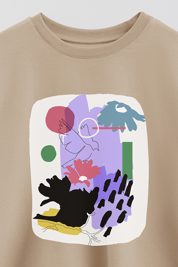 REMERA CROP ESTAMPADA ART 257