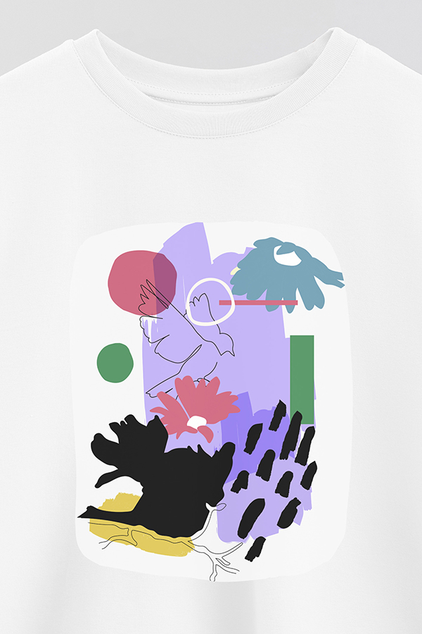 REMERA CROP ESTAMPADA ART 257