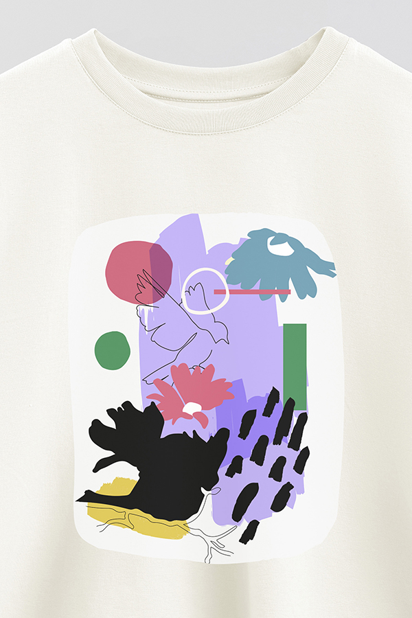 REMERA CROP ESTAMPADA ART 257