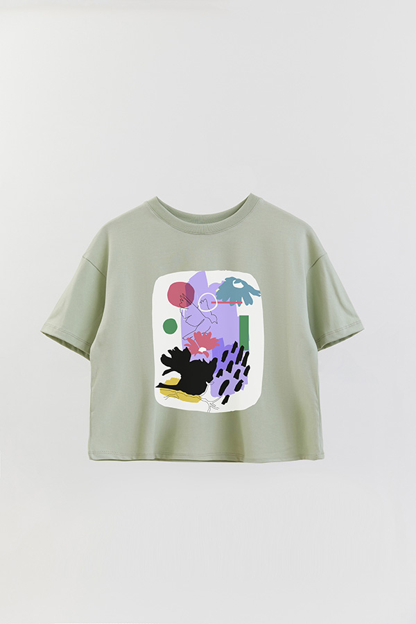 REMERA CROP ESTAMPADA ART 257