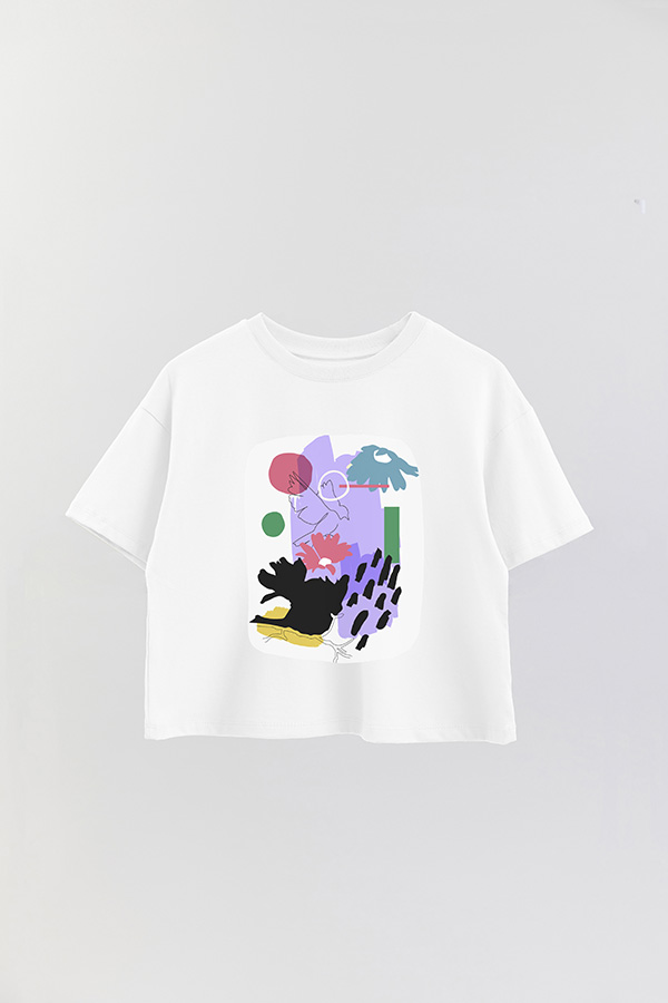 REMERA CROP ESTAMPADA ART 257