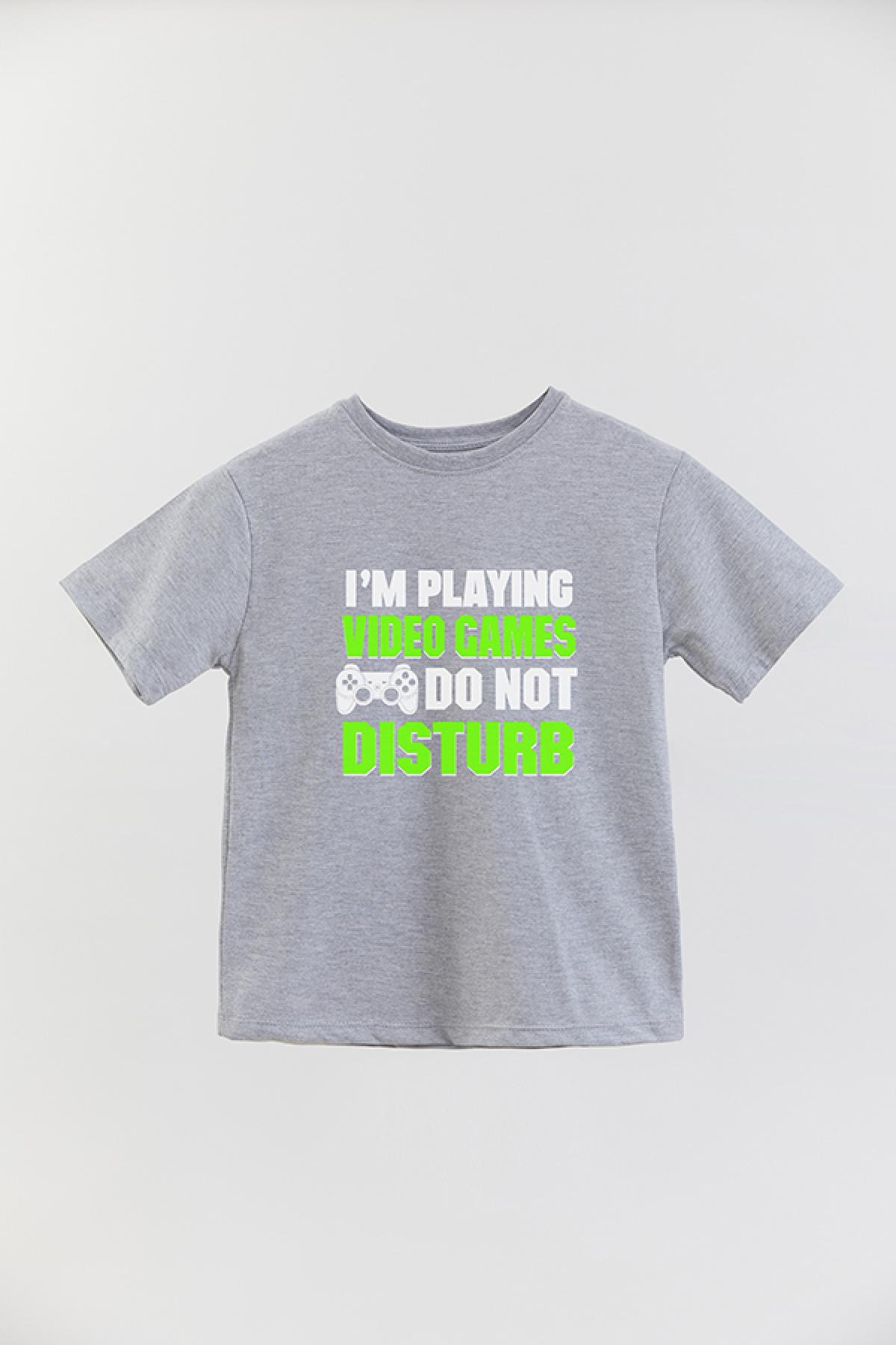 REMERA BASIC BOY GM I'M PLAYING VIDEO GAMES DO NOT DISTURB