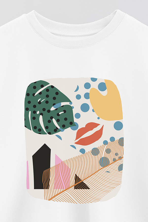 REMERA CROP ESTAMPADA ART 256
