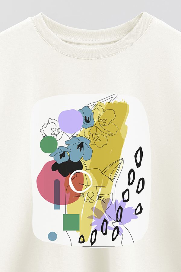 REMERA CROP ESTAMPADA ART 255