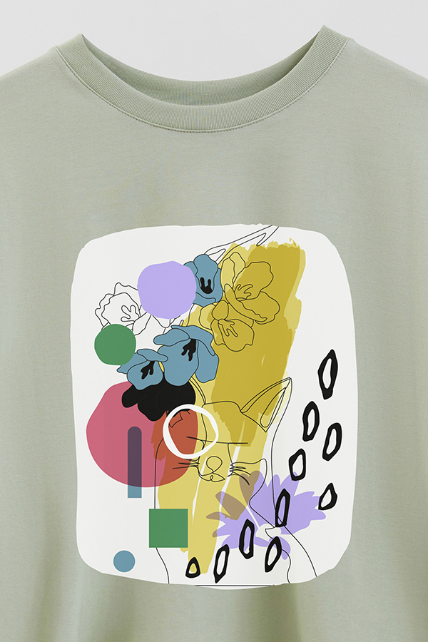 REMERA CROP ESTAMPADA ART 255